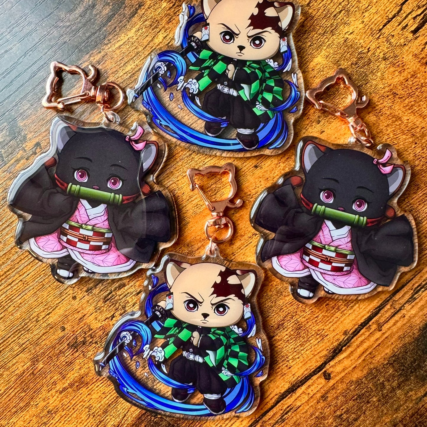 Nezuko Clear Acrylic Keychain