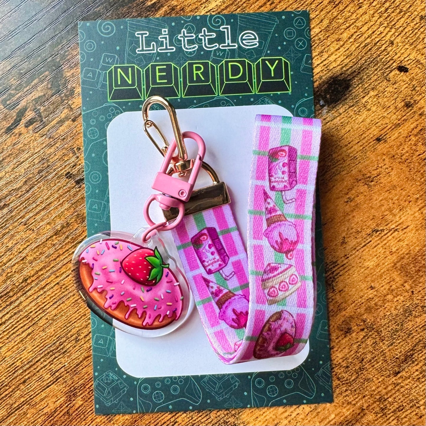 Spookitty Patisserie Mini Lanyard & Acrylic Charm Set