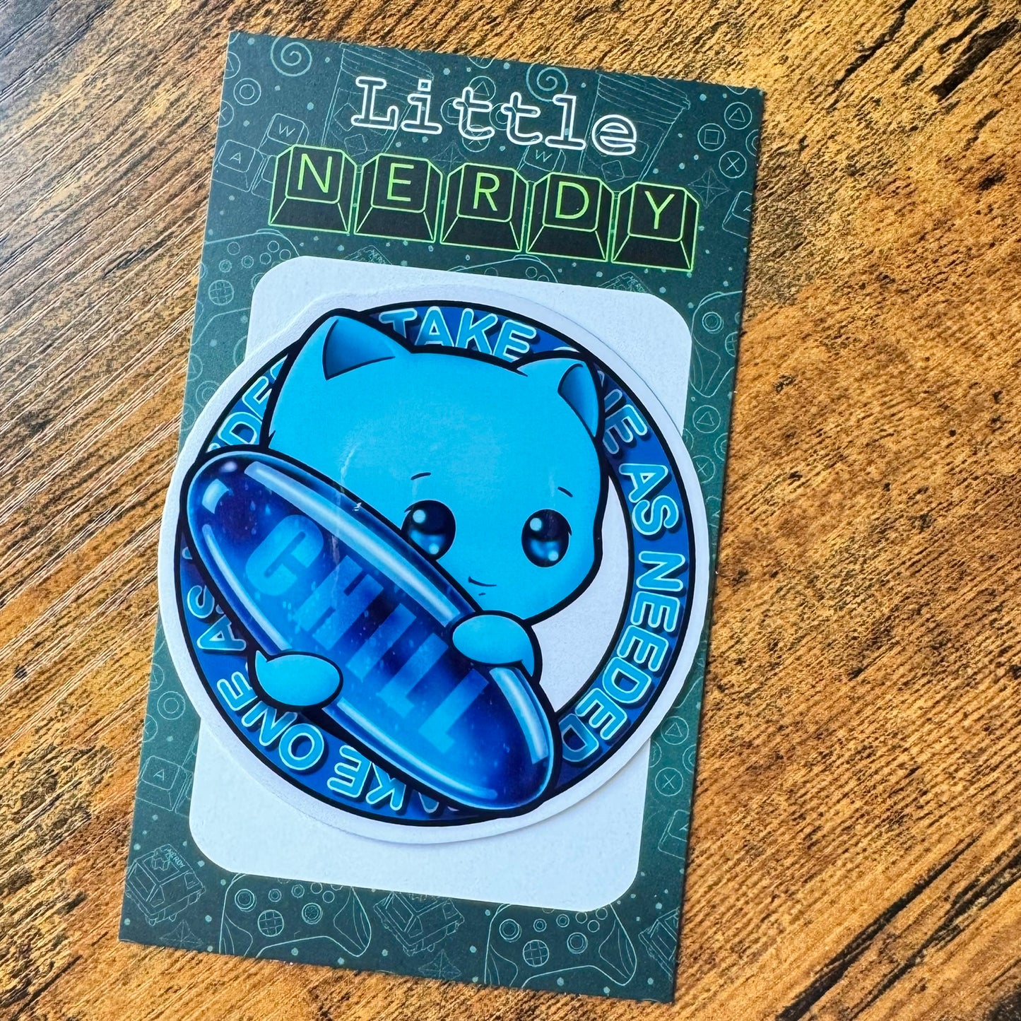 Chill Pill Clear Vinyl Sticker