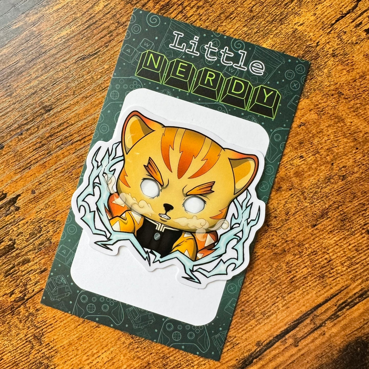 Zenitsu Clear Vinyl Sticker