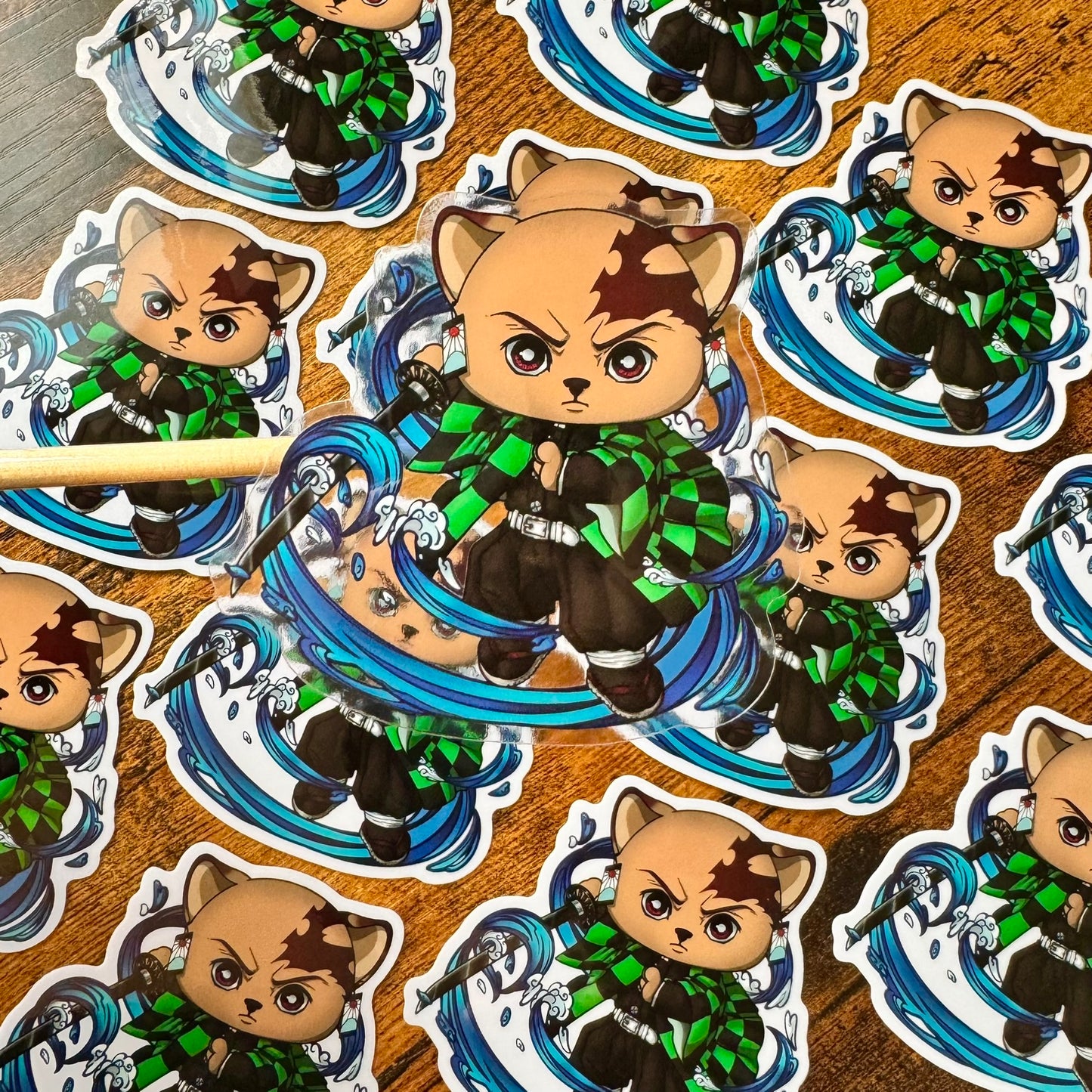 Tanjiro Clear Vinyl Sticker