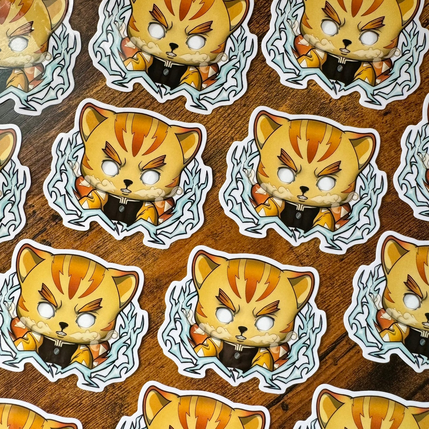 Zenitsu Clear Vinyl Sticker