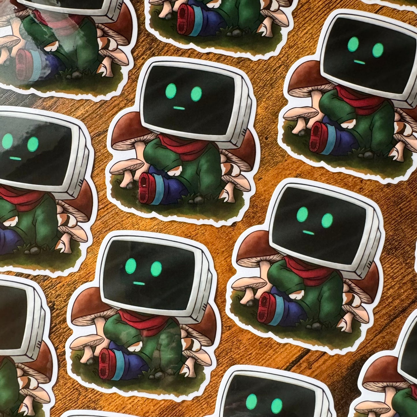 Unplugged Clear Vinyl Sticker