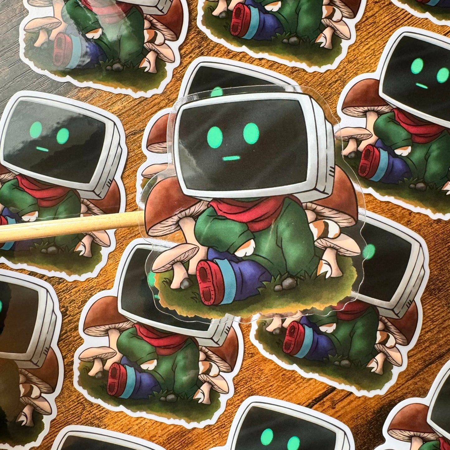 Unplugged Clear Vinyl Sticker