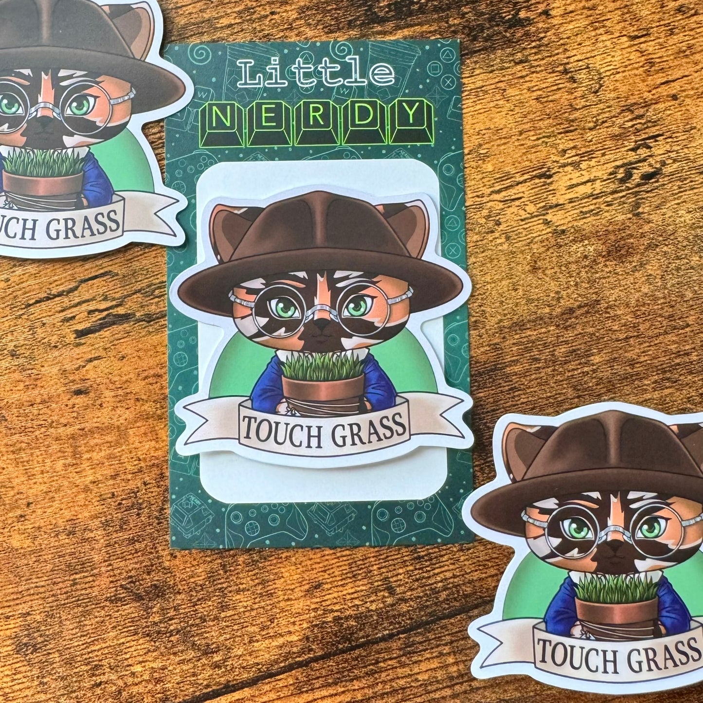 Touch Grass Matte Vinyl Sticker