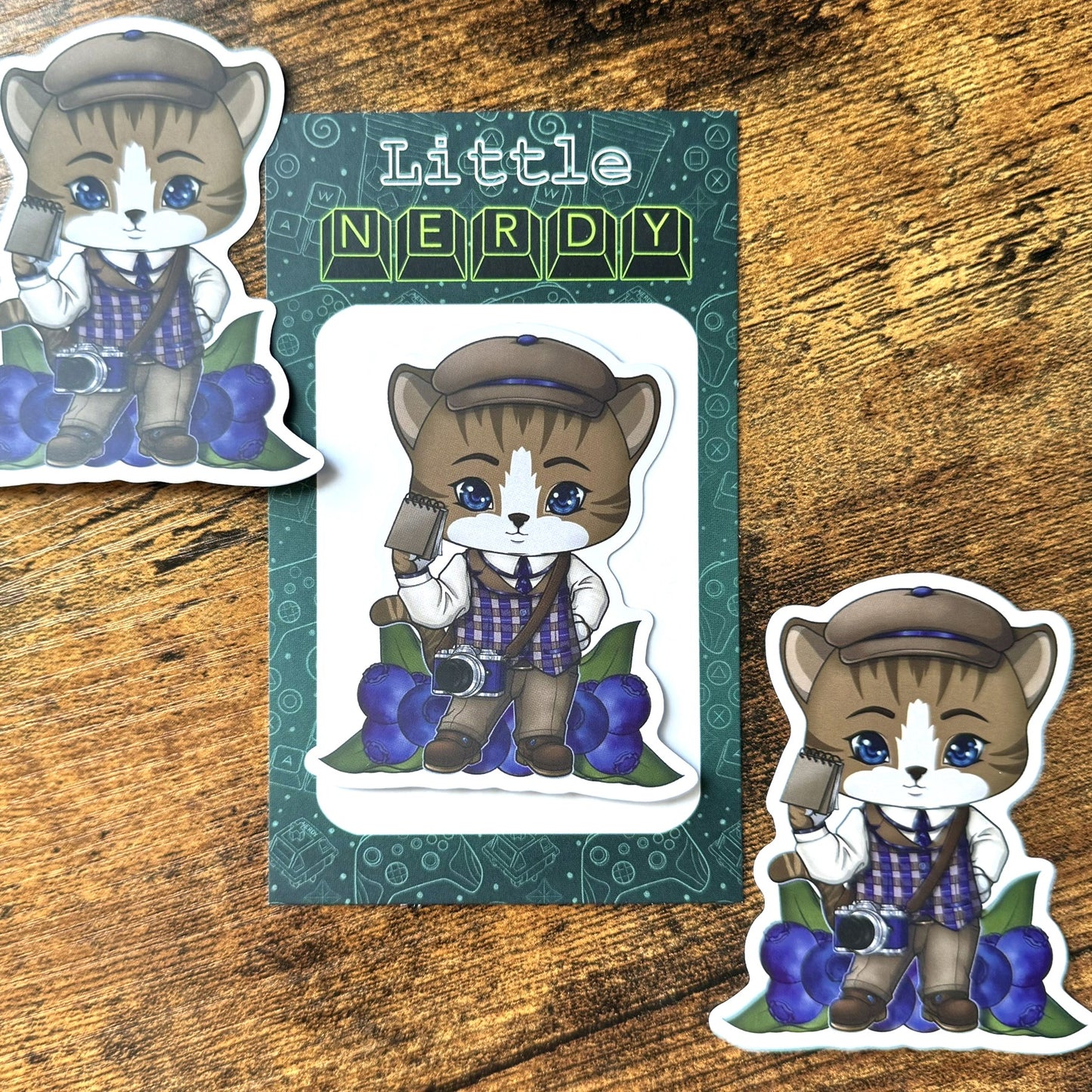 Bleu Matte Vinyl Sticker