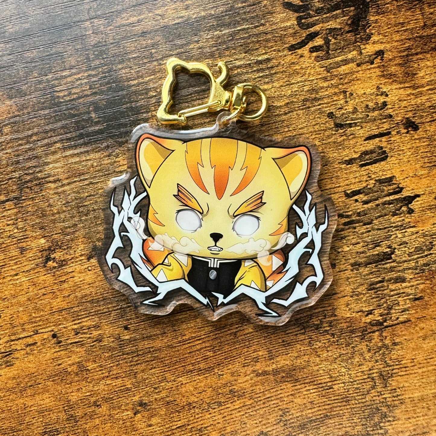 Zenitsu Clear Acrylic Keychain
