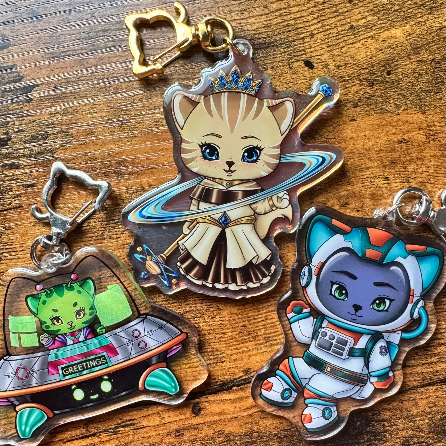 Space Cadet | Clear Acrylic Keychain