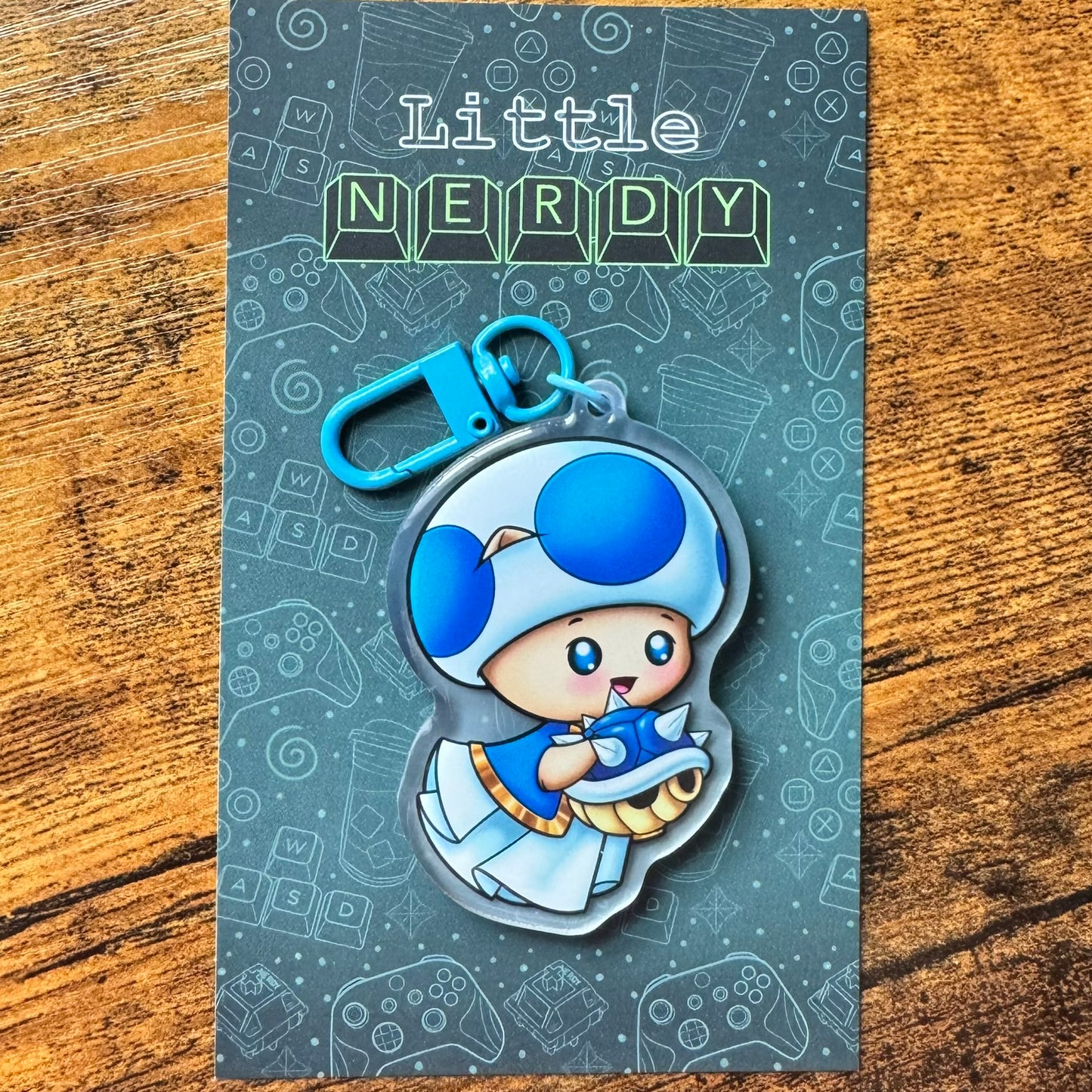 Mario Toadstool Inspired Spookitty Keychains