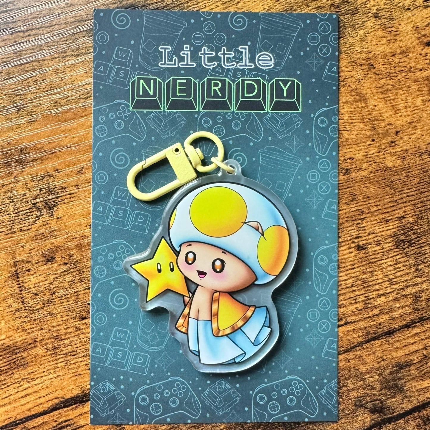 Mario Toadstool Inspired Spookitty Keychains