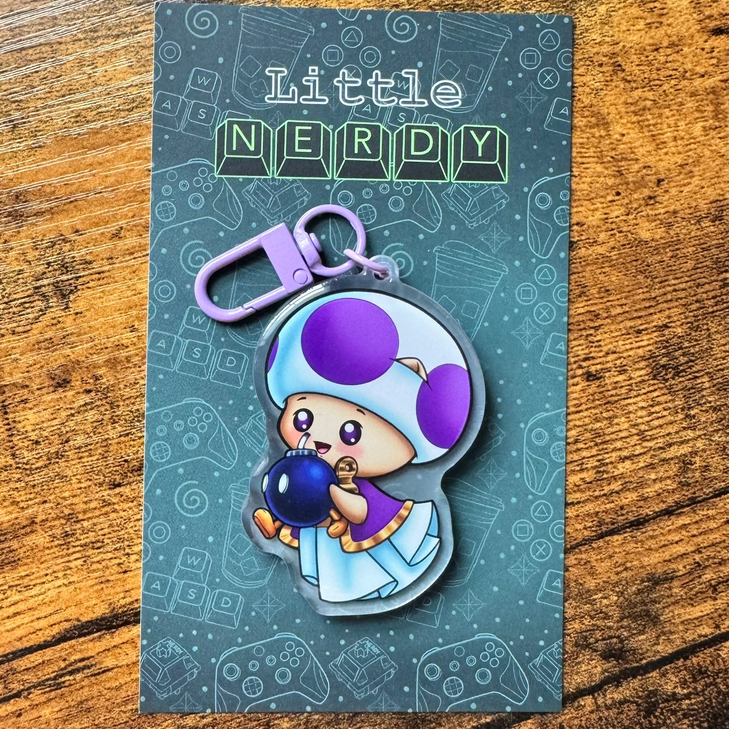 Mario Toadstool Inspired Spookitty Keychains