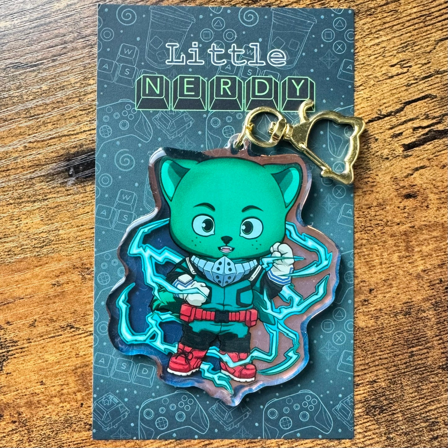 Kitty Deku Acrylic Keychain