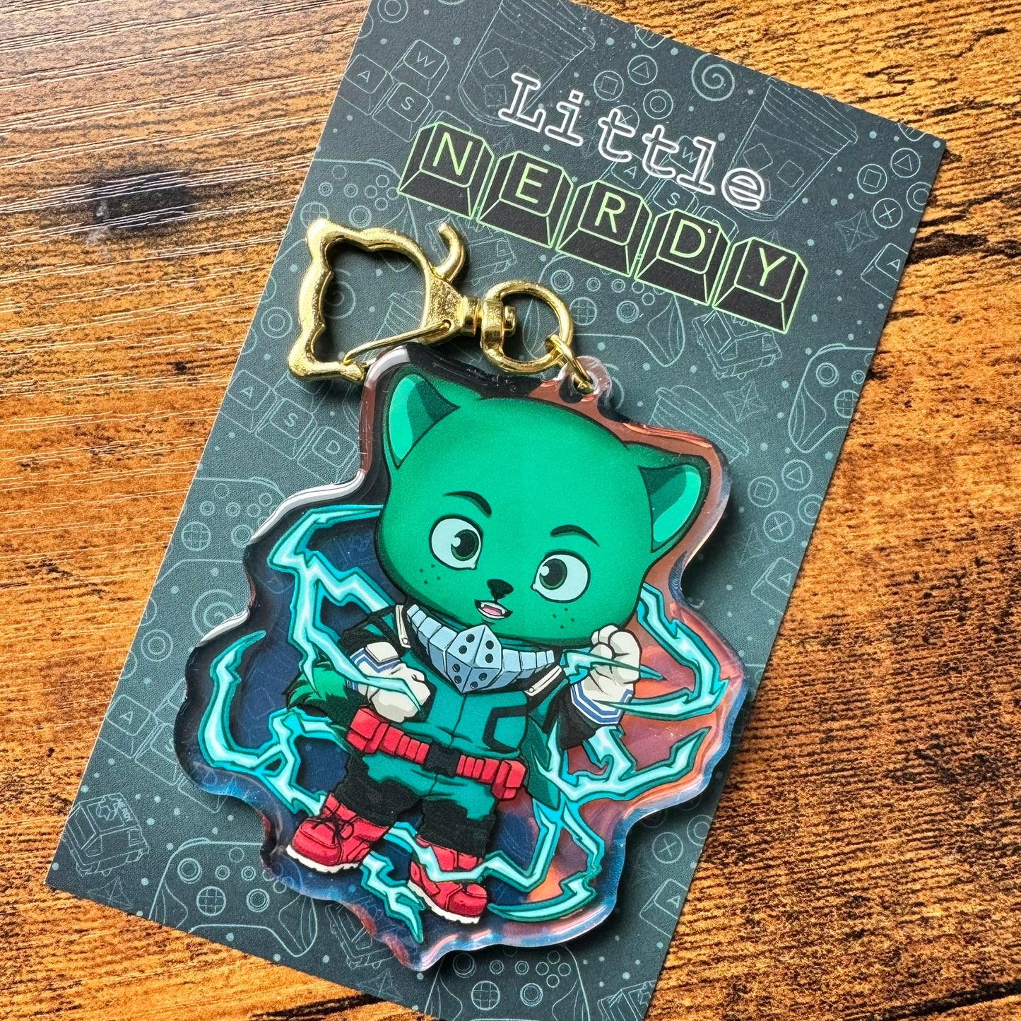 Kitty Deku Acrylic Keychain