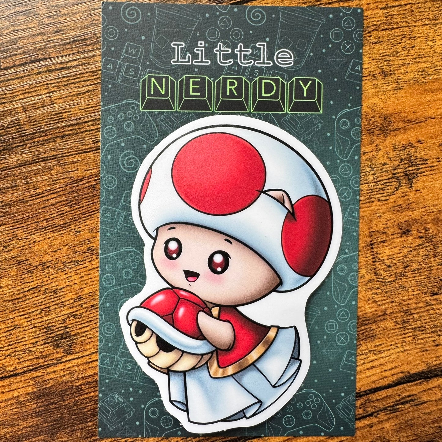 Mario Toadstool Inspired Spookitty Vinyl Stickers
