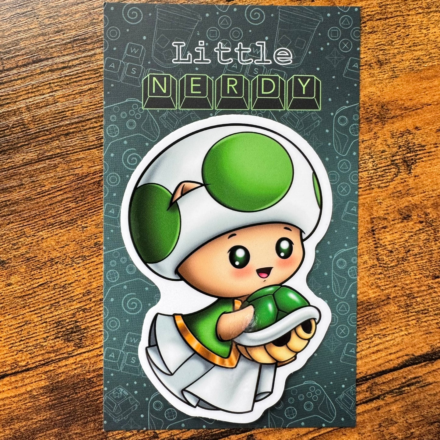 Mario Toadstool Inspired Spookitty Vinyl Stickers
