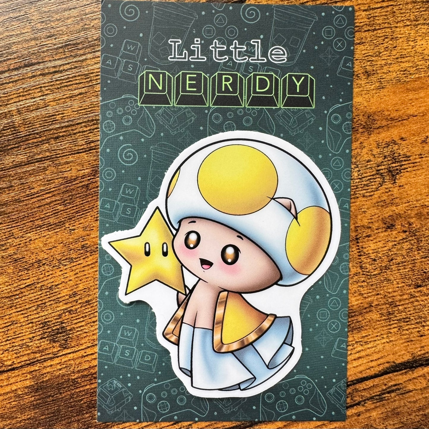 Mario Toadstool Inspired Spookitty Vinyl Stickers
