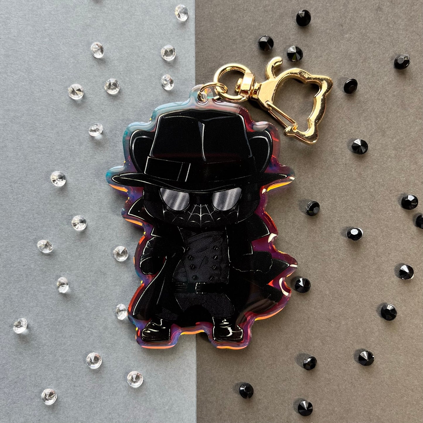 Spider-Cat Noir Acrylic Keychain