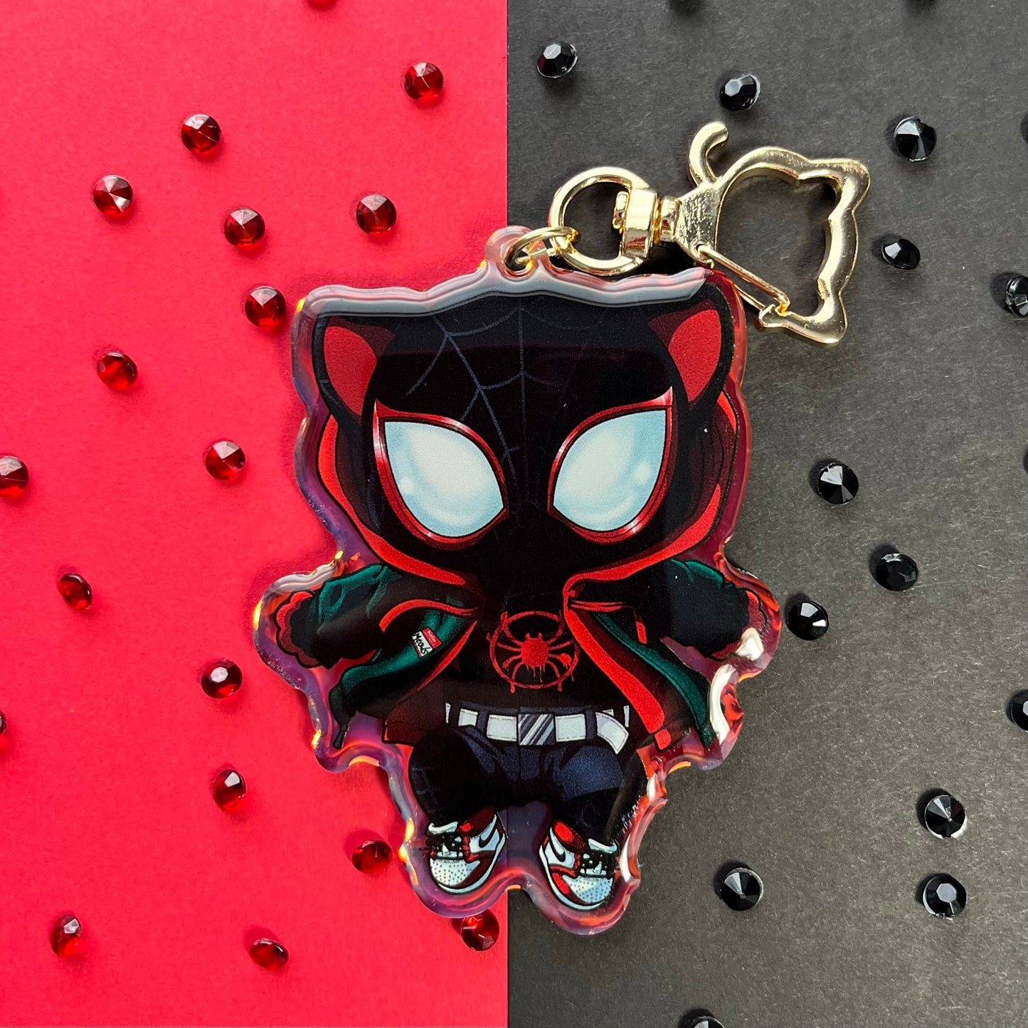 Meows Morales Acrylic Keychain