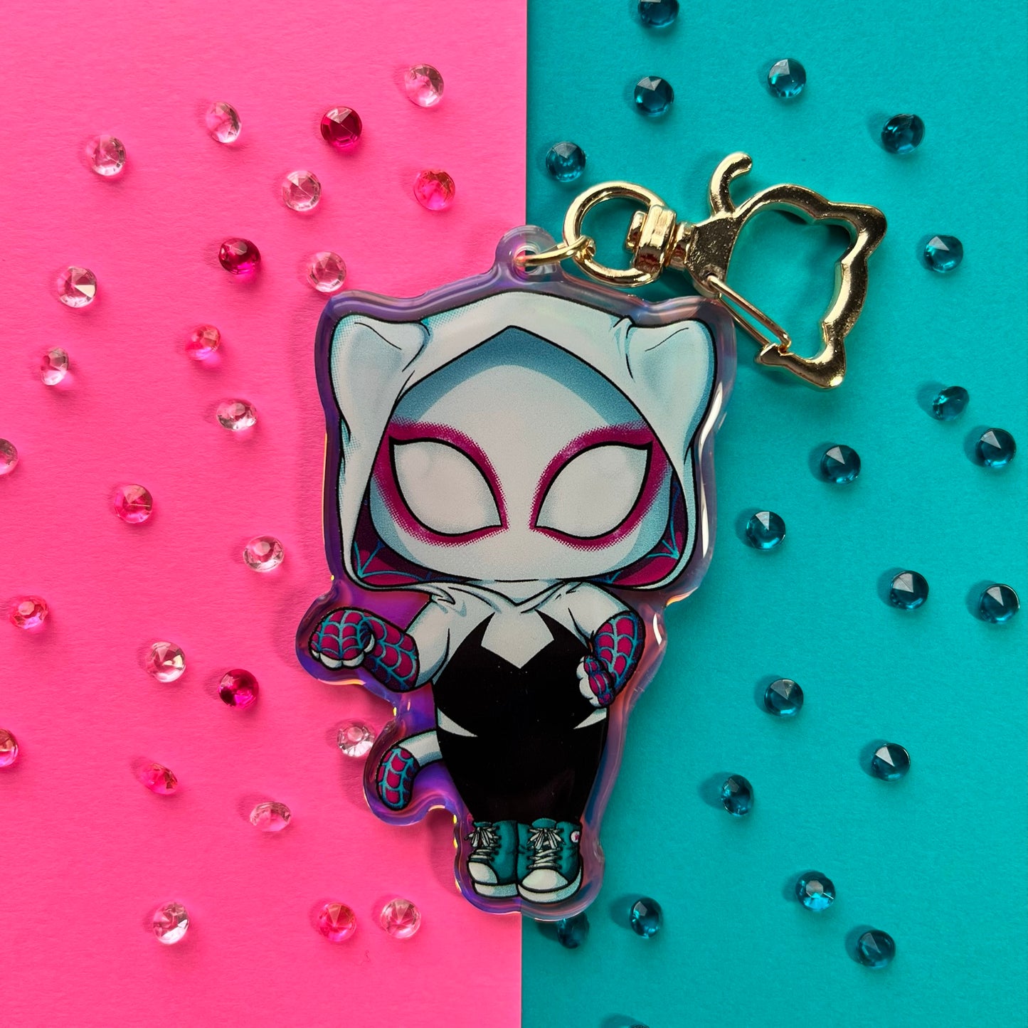 Spider-Gwen Acrylic Keychain