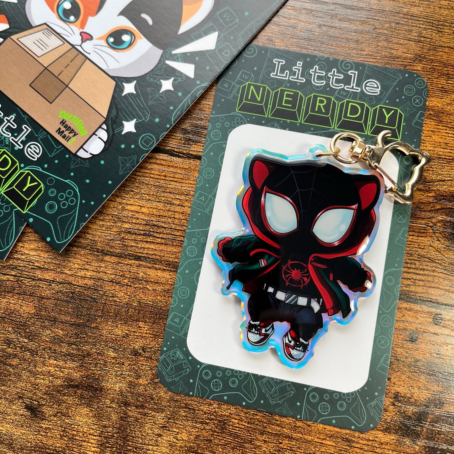 Meows Morales Acrylic Keychain