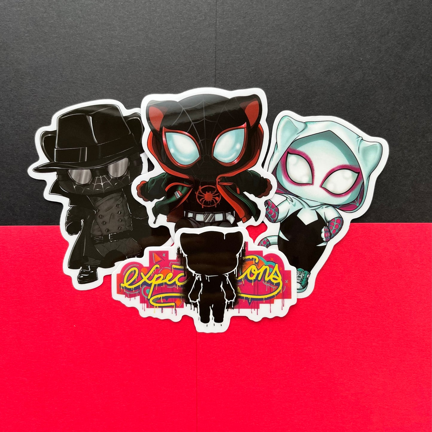 Spider-Cats Clear Sticker Pack (Oopsie!)