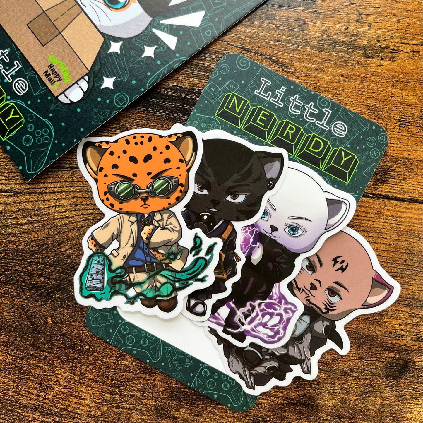 JJK Cats Clear Sticker Pack (Oopsie!)