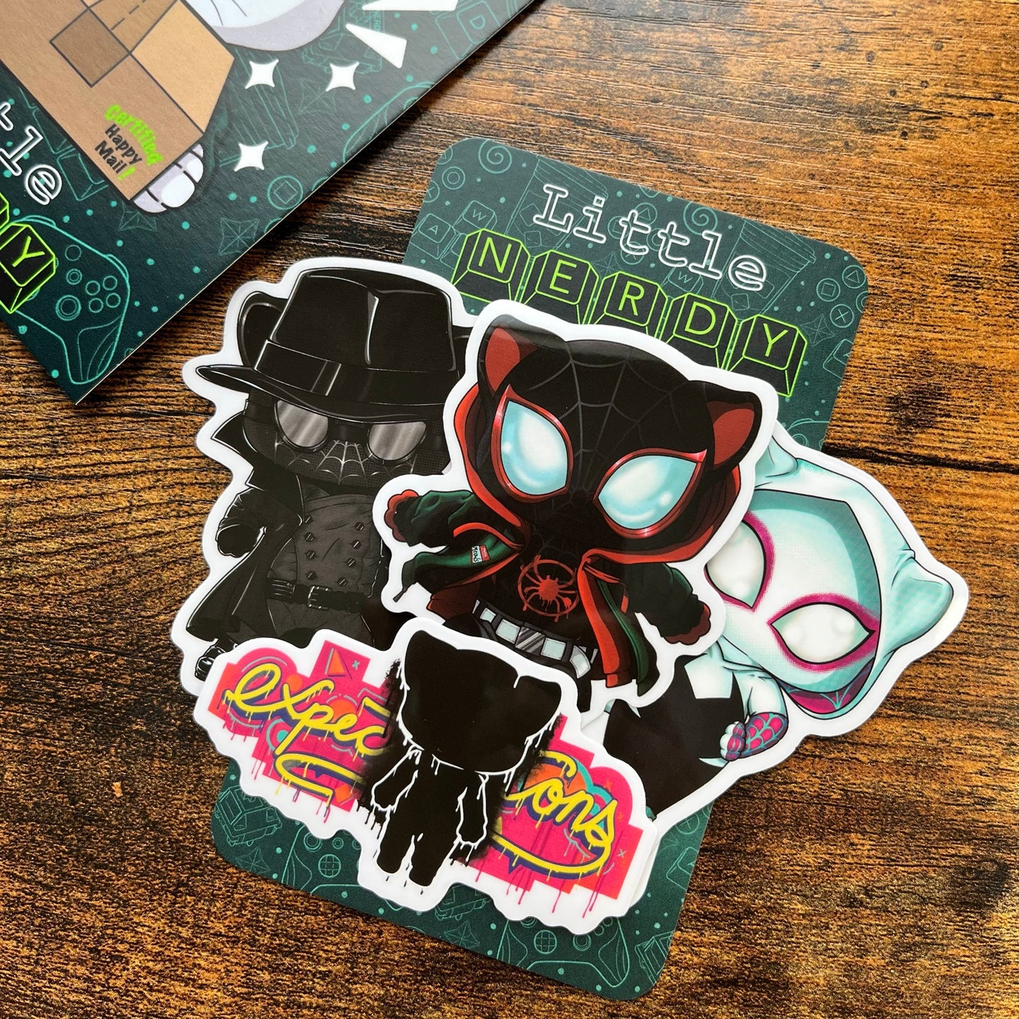 Spider-Cats Clear Sticker Pack (Oopsie!)