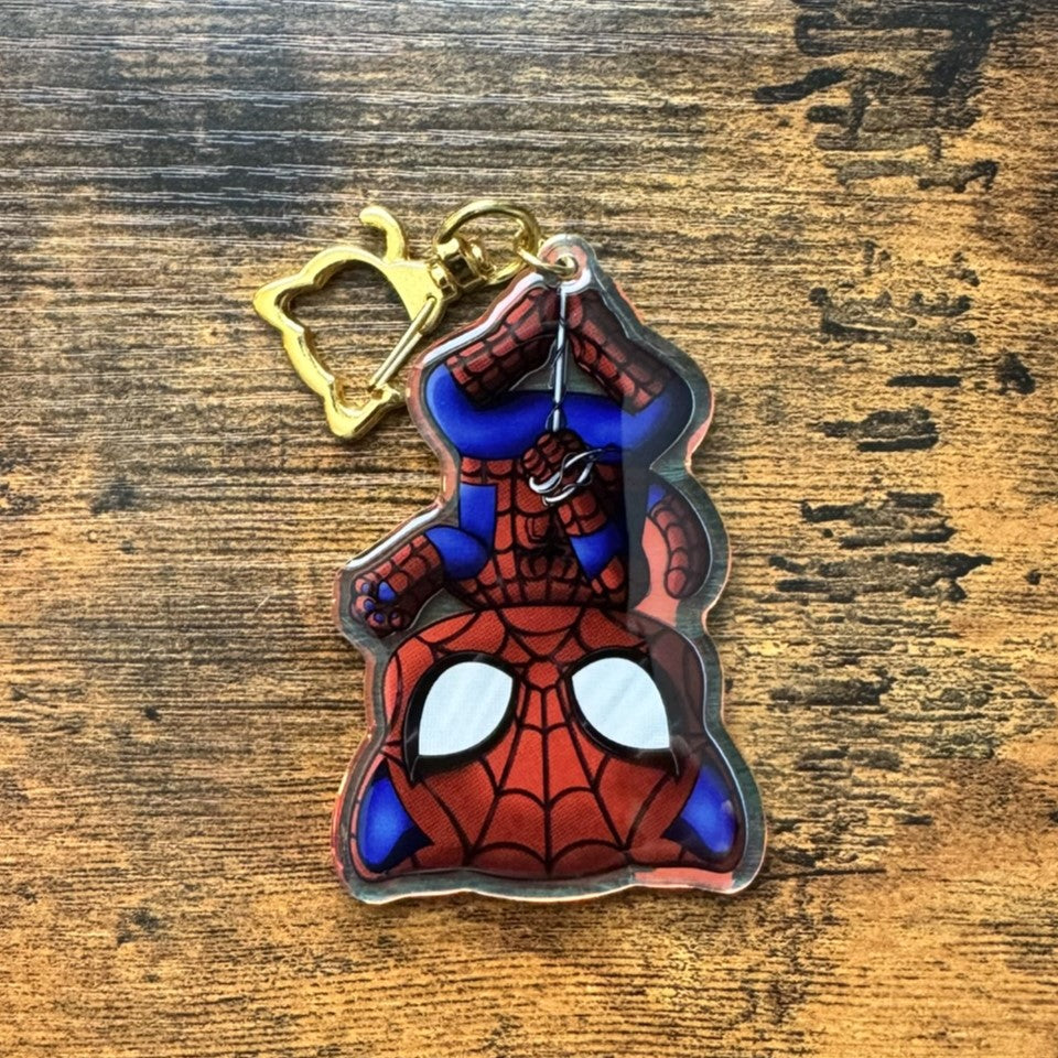 Peter Parker Spider-Cat Acrylic Keychain