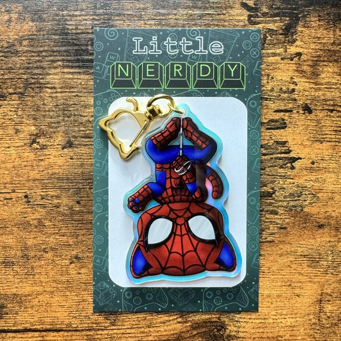Peter Parker Spider-Cat Acrylic Keychain