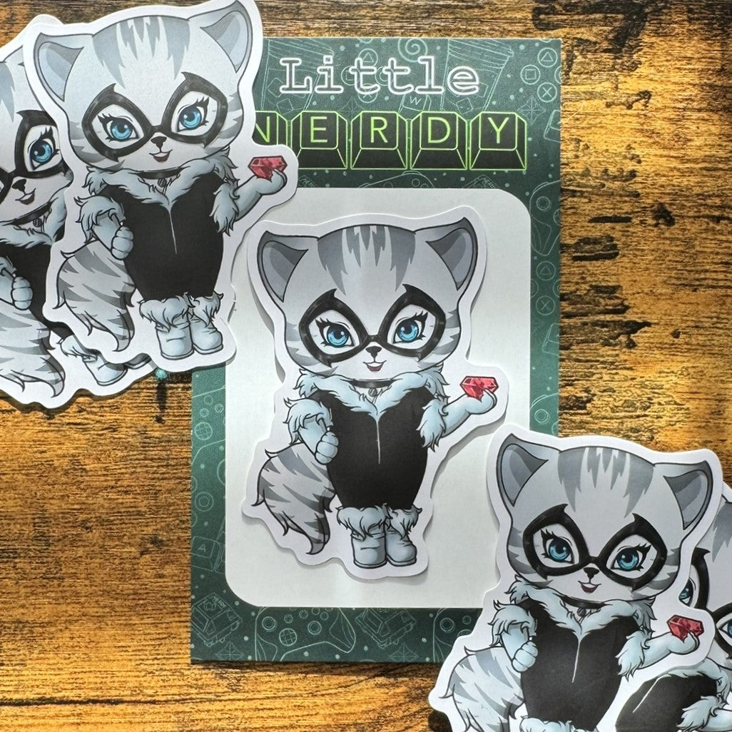 Felicia Hardy ' Black Cat' Matte Vinyl Sticker