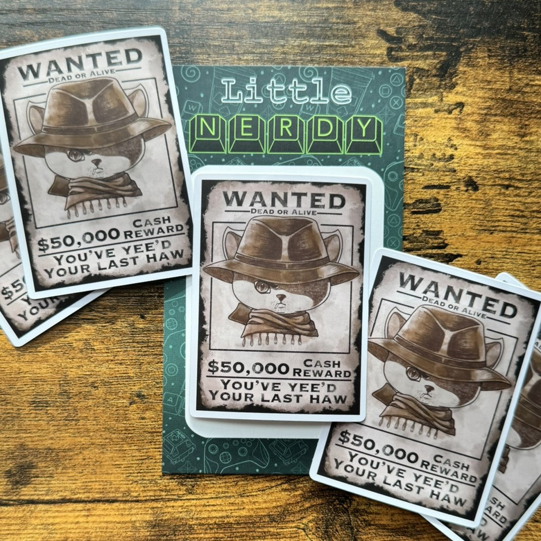 Wanted Poster Matte Vinyl Sticker