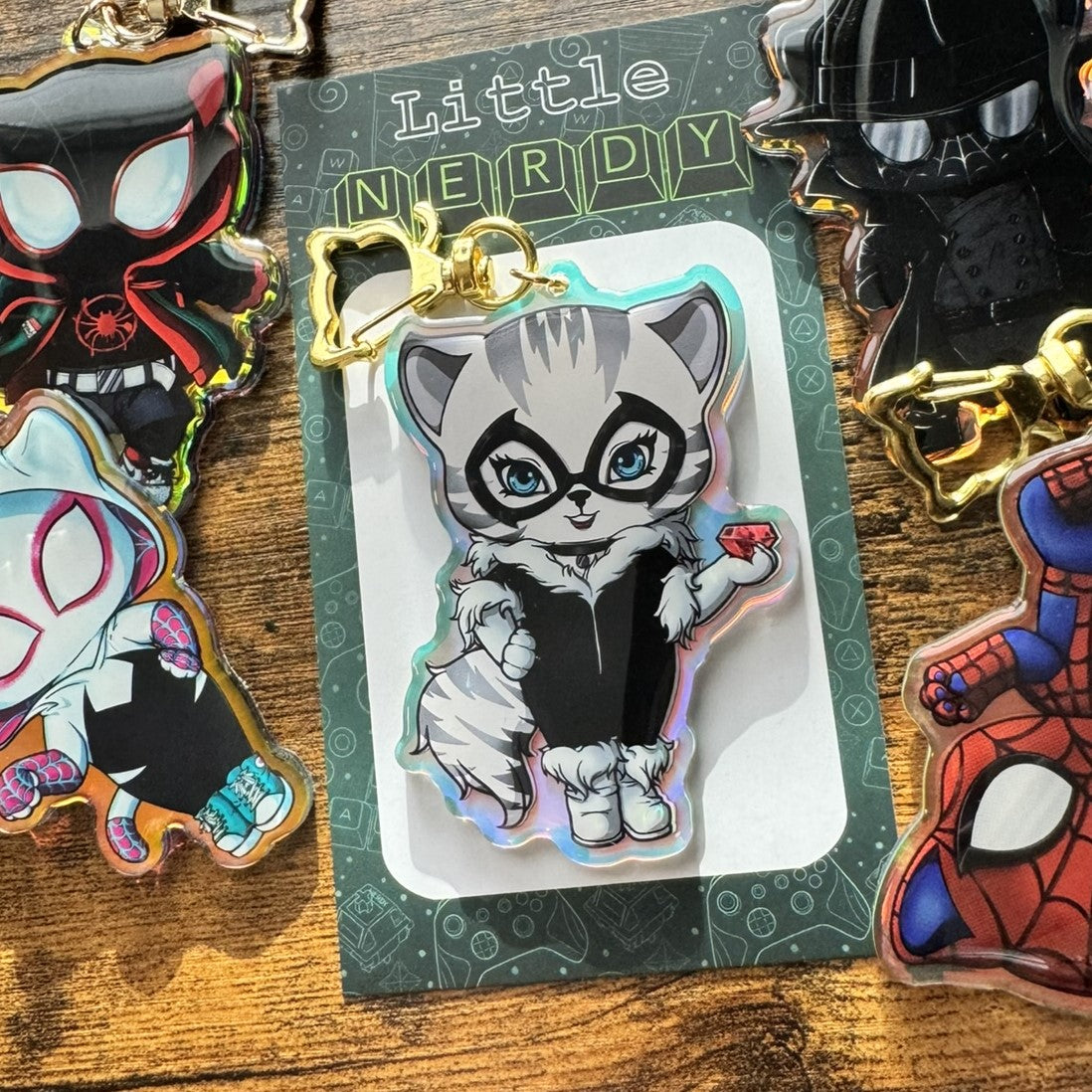 Felicia Hardy 'Black Cat' Acrylic Keychain