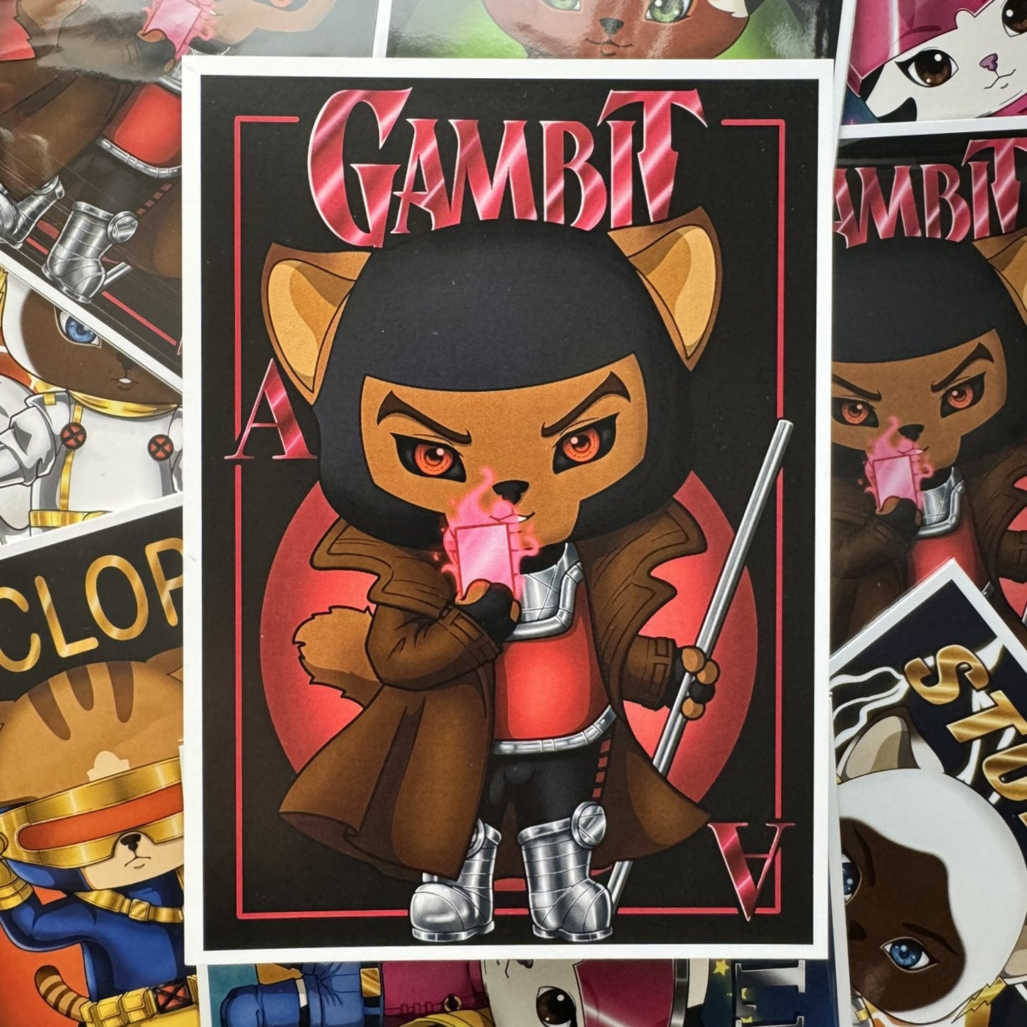 X-Cats Gambit Mini Art Print