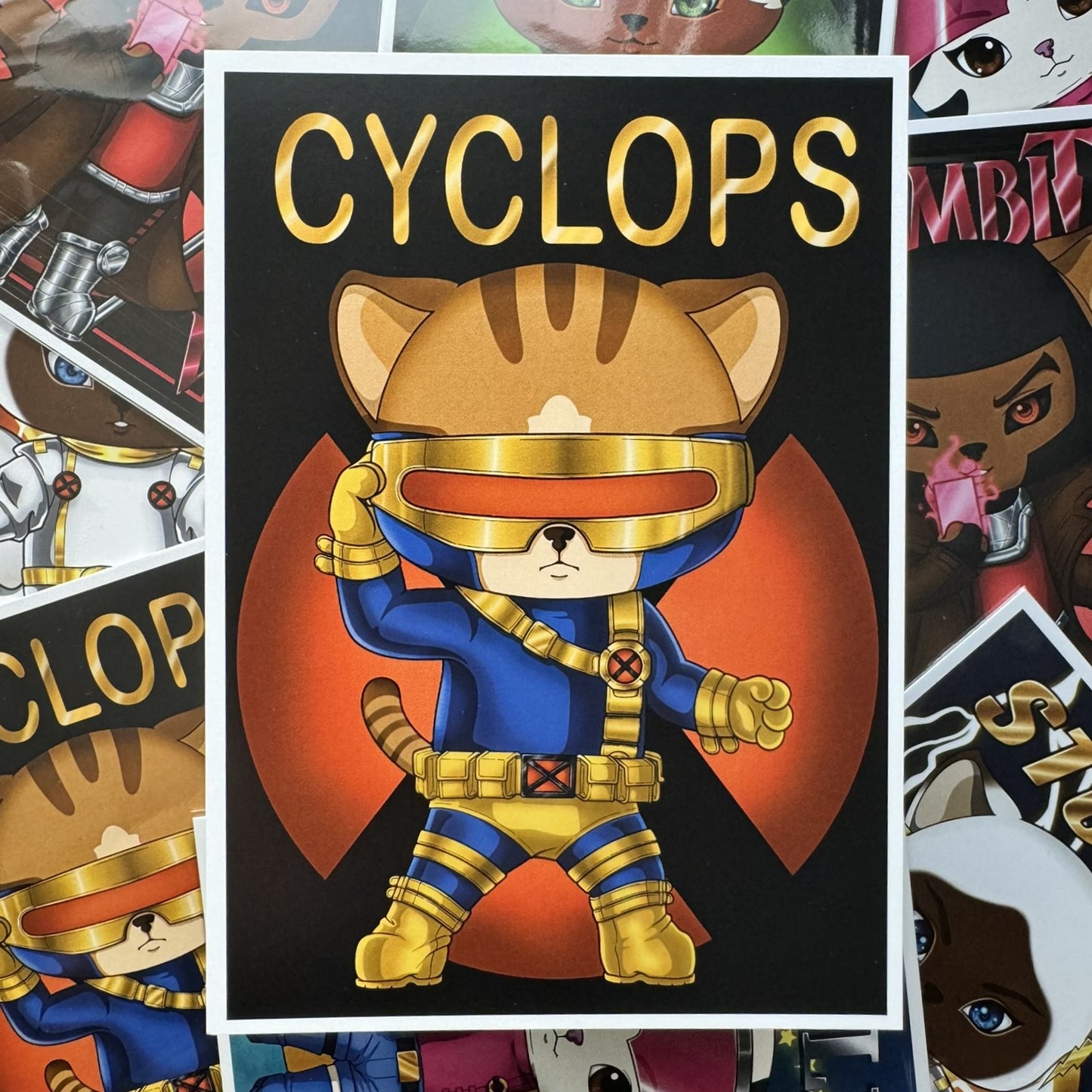 X-Cats Cyclops Mini Art Print