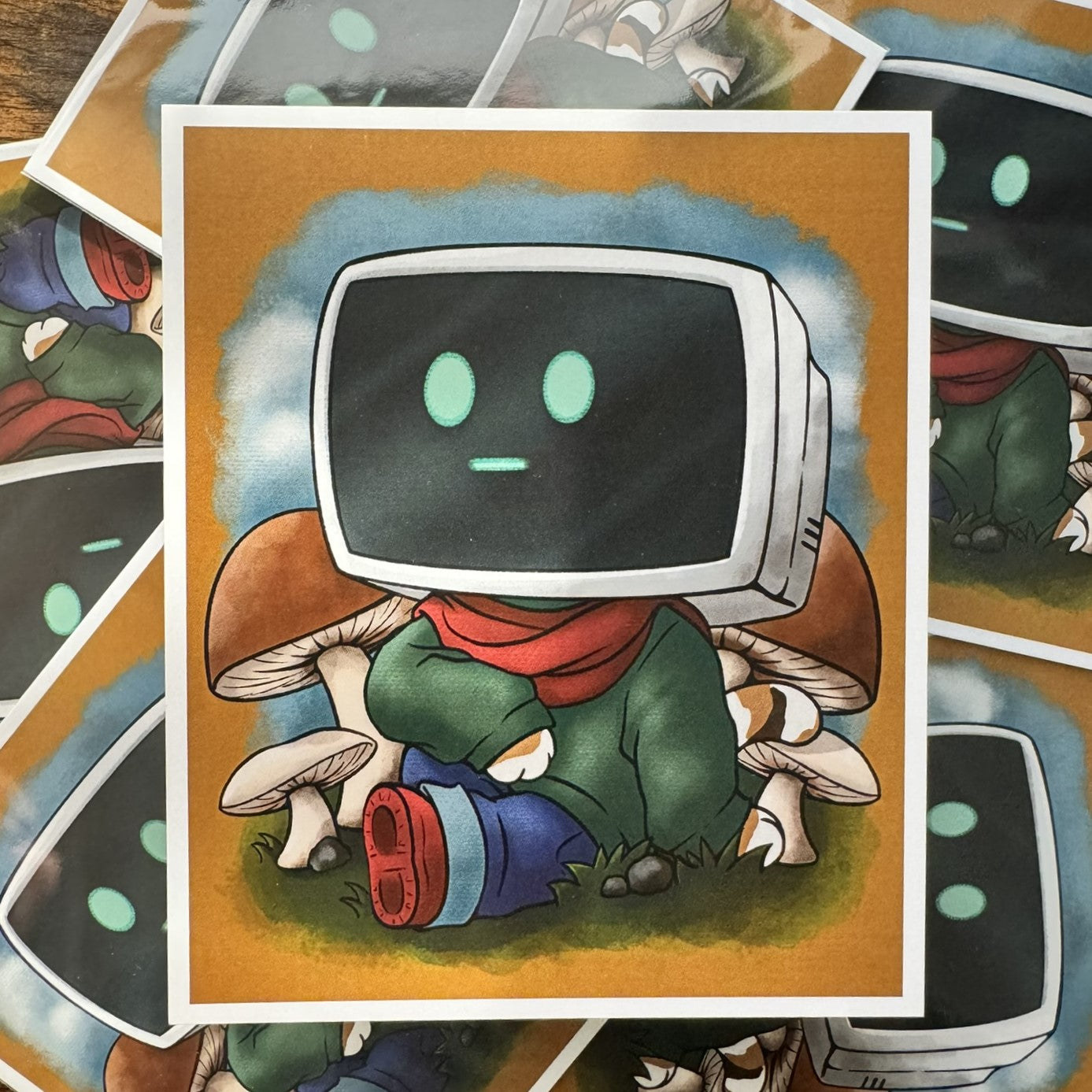 Unplugged & Vibing Mini Art Print