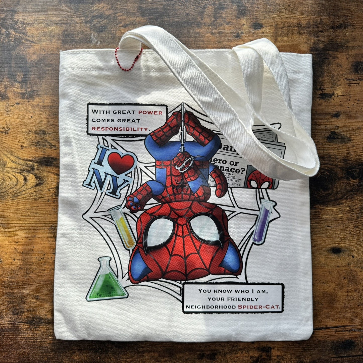 Spider-Cat Tote Bag