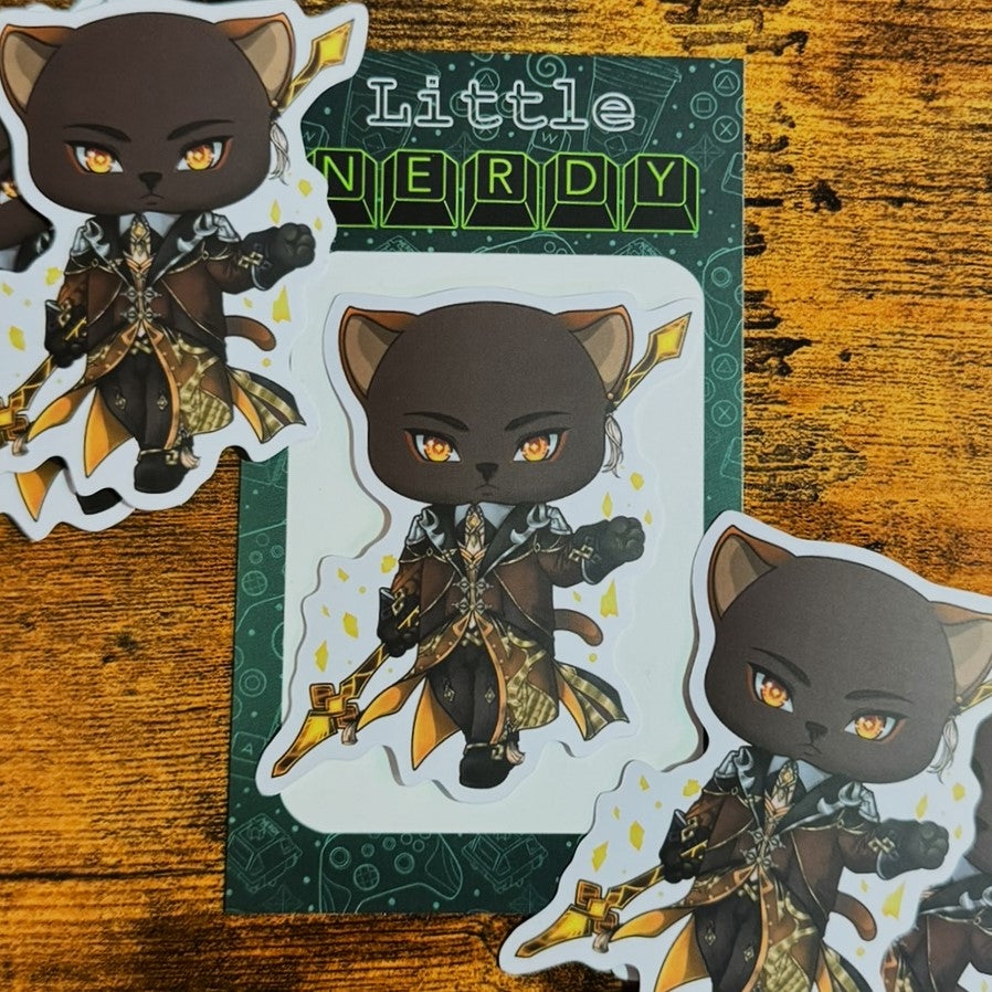 Genshin Impact Zhongli Matte Vinyl Sticker