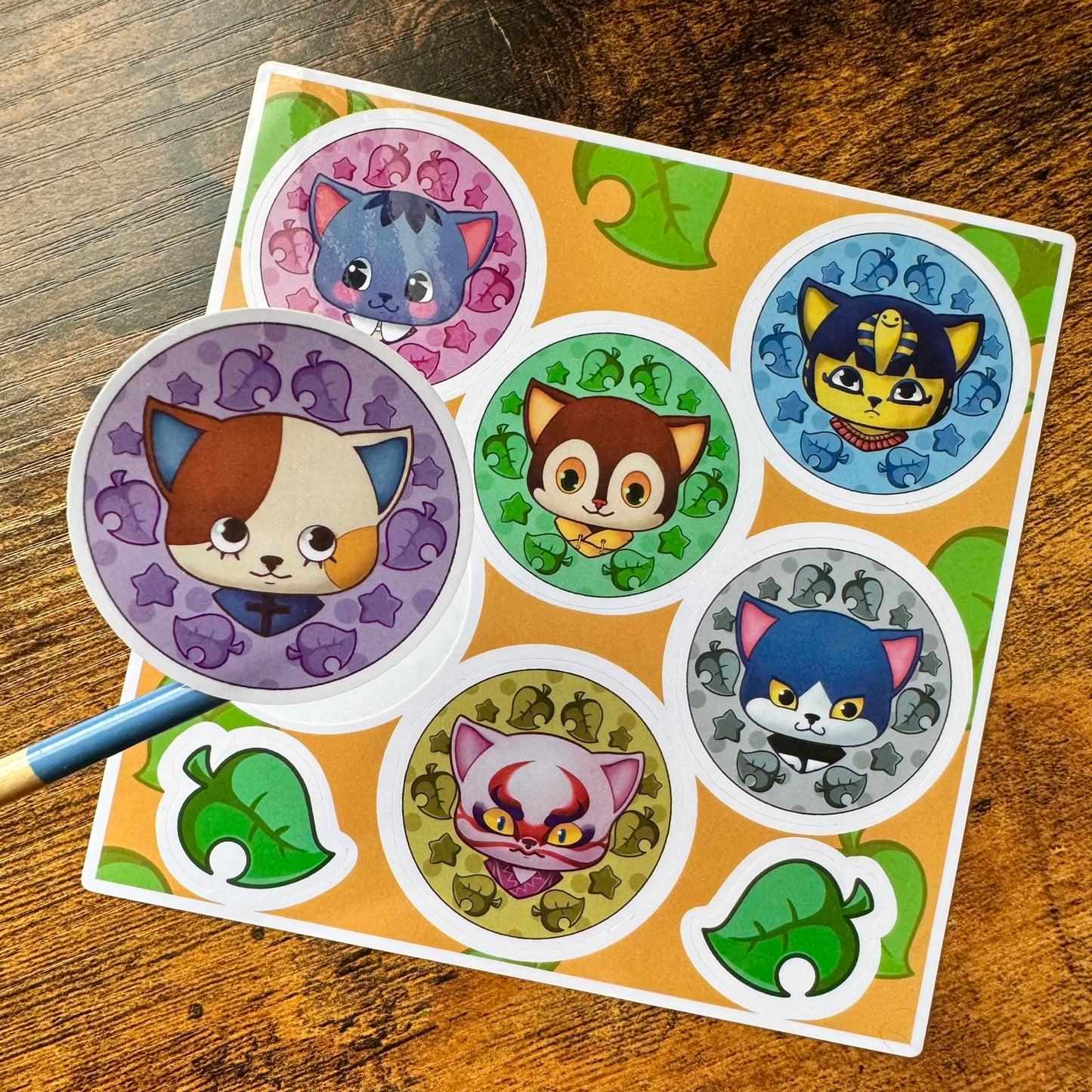 Kitty Visitor Sticker Sheet