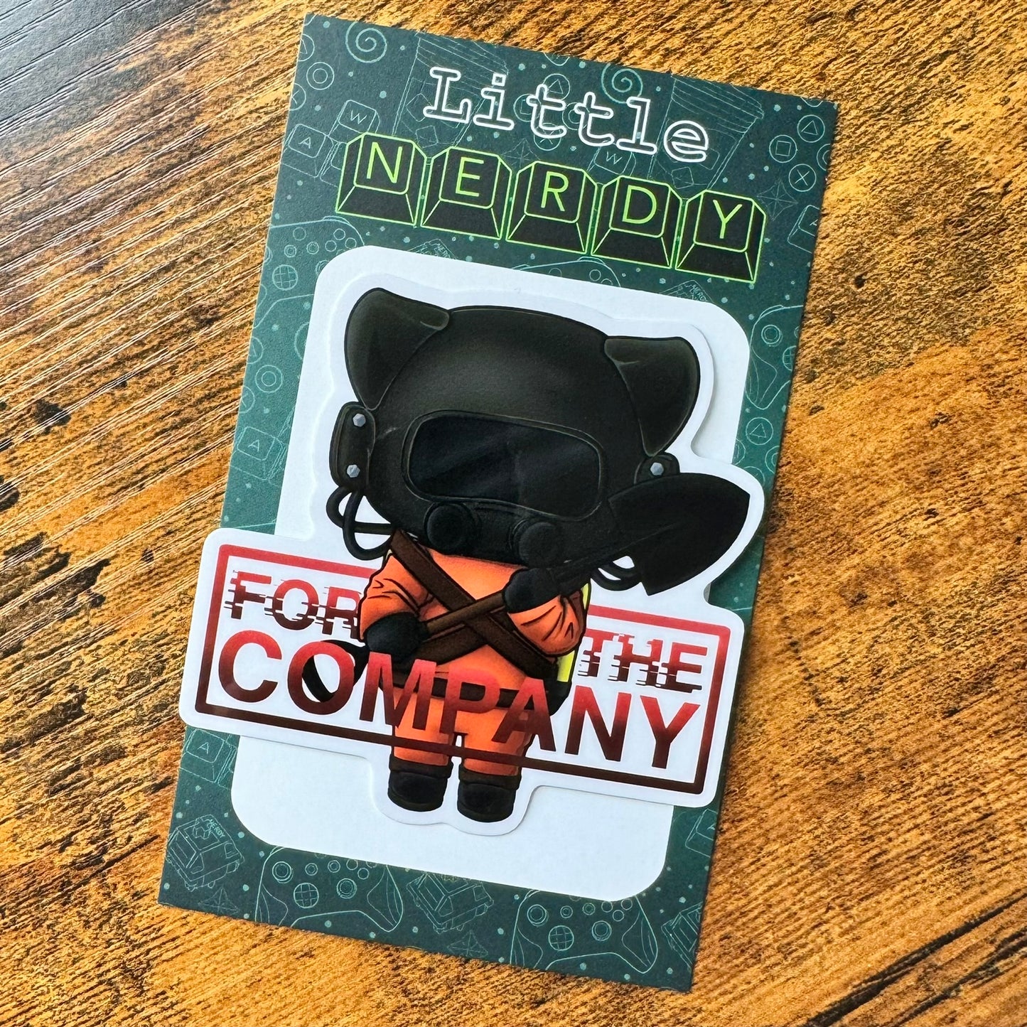 Kitty Employee Clear Vinyl Sticker