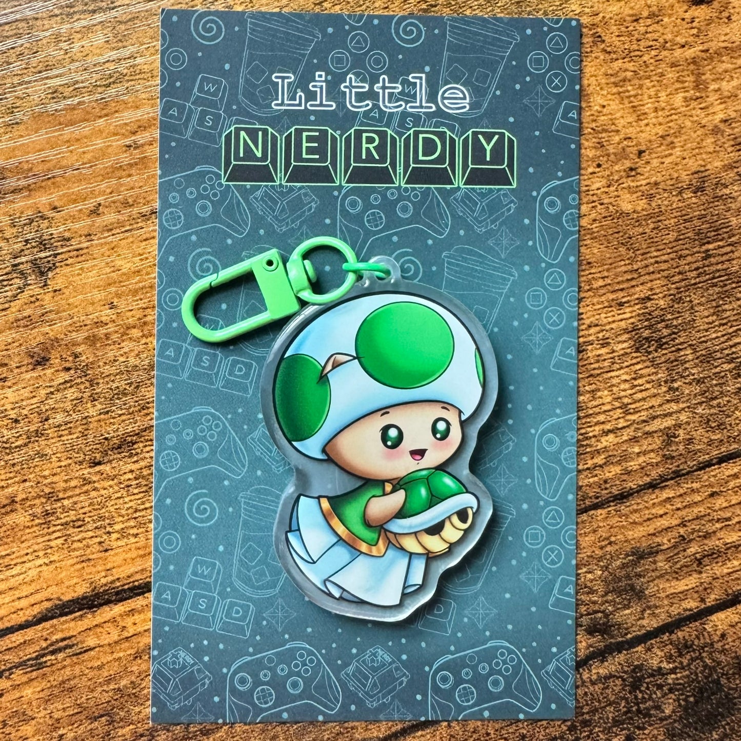 Mario Toadstool Inspired Spookitty Keychains