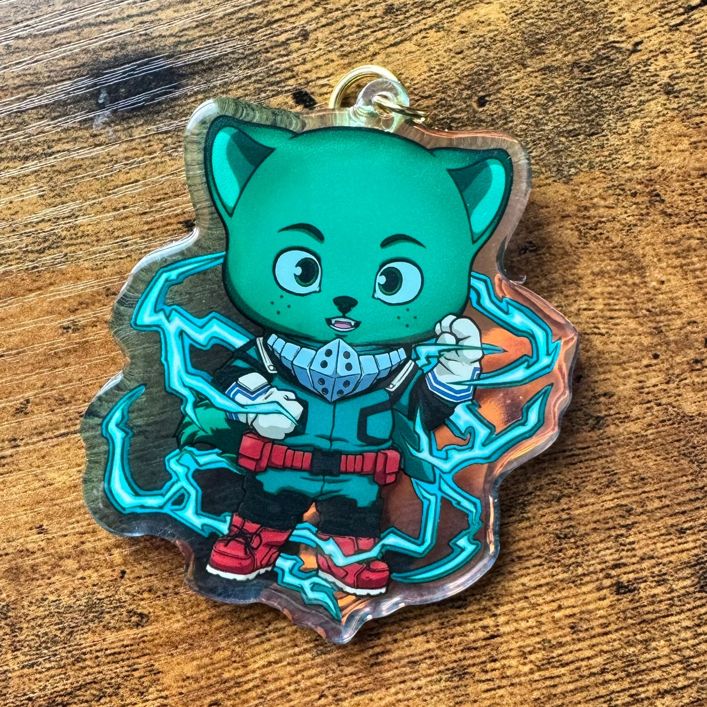 Kitty Deku Acrylic Keychain