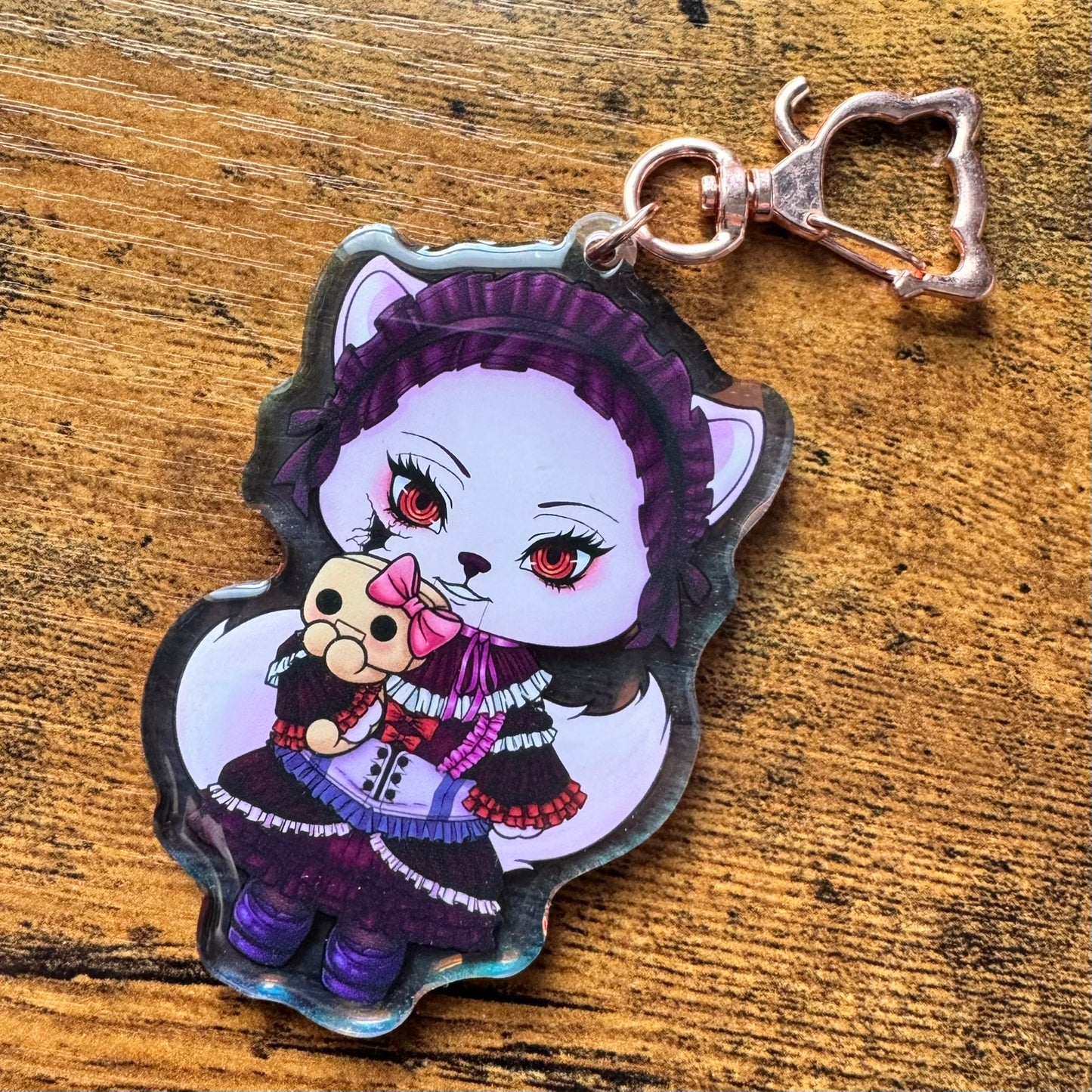 Kitty Porcelain Maid Acrylic Keychain